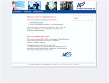 Tablet Screenshot of ap-informatik.ch